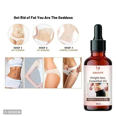 Organics Herbal Fat Burner Fat Loss Fat Go Slimming Weight Loss Body Fitness Oil Shape Up Slimming Oil For Stomach, Hips And Thigh-thumb0