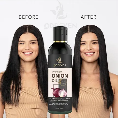 Odd Even Premium Red Onion Herbal Hair Oil - For Healthy And Shiny Hair