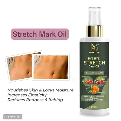 Nainital Present Repair Stretch Marks Removal - Natural Heal Pregnancy Breast, Hip, Legs, Mark Oil 100 Ml