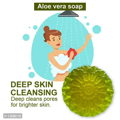 Aloe Vera Soap With Sandalwood For A Woody Aroma -100 Grams-thumb0