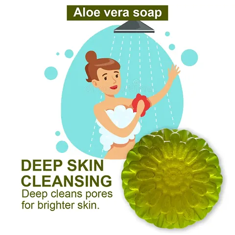 Aloe Vera Soap For Dry Skin-100 Grams Each Multipack