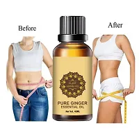 Ginger Essential Oil | Ginger Oil Fat Loss |  Ginger Oil, for Belly Drainage Ginger Massage Oils For Belly / Fat Reduction for Weight Loss, Fat Burner Oil For Men  Women (40ML) (PACK OF 2)-thumb3