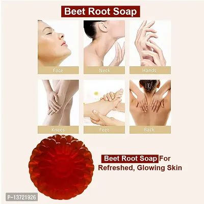 Premium Healing Beetroot Soap For Skin Recovery 100Gm Pack Of 1