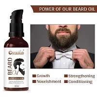 Chitaaksh Beard  Hair Growth Oil for thicker, longer beard | For patchy, uneven beard | Beard  Mustache Oil for fast beard growth | Natural Hair Oil 50ml-thumb1