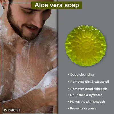 Aloe Vera Delight: A Soap That Cleanses And Nourishes Your Skin, Leaving It Soft And Supple -100 Grams-thumb0