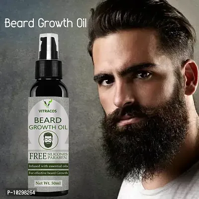 Vitracos 24 Days Beard Growth Oil For Strong And Healthy Beard Growth Hair Oil- 50 ml