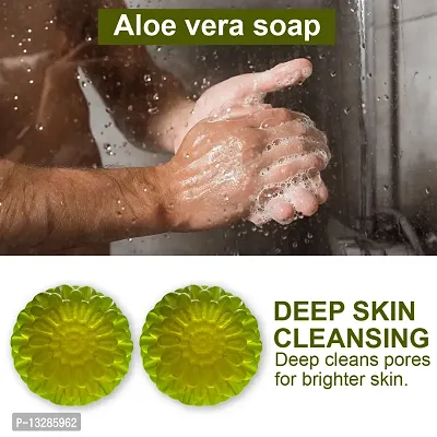 Pure Aloe Vera Soap - Pack Of 2, 100 Grams Each-thumb0