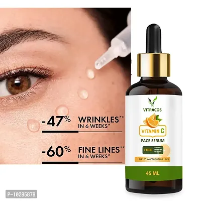 Vitracos Improved Vitamin C Facial Serum- For Anti Aging And Smoothening And Brigthening Face - 45 Ml