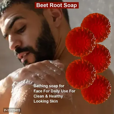 Premium Anti-Aging Beetroot Bath Soap 100Gm Pack Of 5