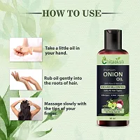 Onion Oil Anti Hair Loss And Hair Growth Oil With Pure Argan, Black Seed Oil In Purest Form Very Effectively Control Hair Loss, Promotes Hair Growth 50Ml-thumb3