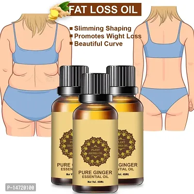 Ginger Essential Oil | Ginger Oil Fat Loss | nbsp;Fat loss fat go slimming weight loss body fitness oil Shaping Solution Shape Up Slimming Oil Fat Burning ,fat go, fat loss, body fitness anti ageing oil Slimming oil (40ML) (PACK OF 3)