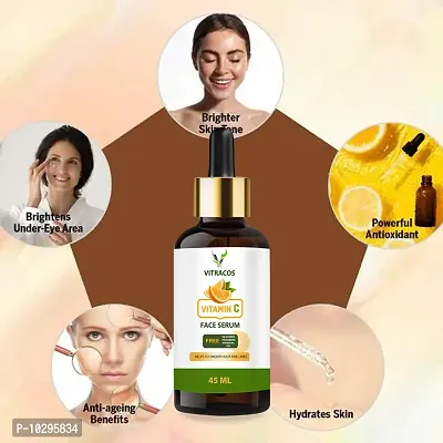 Vitracos Vitamin C Serum Skin Brightening , Fairness, Imdamage Corrector , Age - Defring , Ageless Serum - 45 Ml,-thumb0