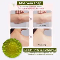 Aloe Vera And Argan Oil Nourishing Soap - Pack Of 2, 100 Grams Each-thumb1