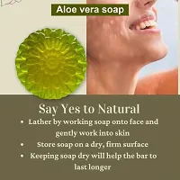 Aloe Vera Soap ? Handmade, 100% Pure, Natural  Cold processed with Essential Oils, Exotic Herbs  Aroma, 100g-thumb3