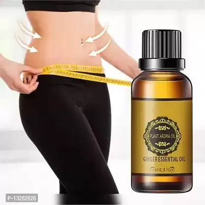 Ginger Essential Oil Ginger Oil Fat Loss Fat Burning Oil, Slimming Oil, Fat Burner,Anti Cellulite And Skin Toning Slimming Oil For Stomach, Hips And Thigh Fat Loss-thumb0