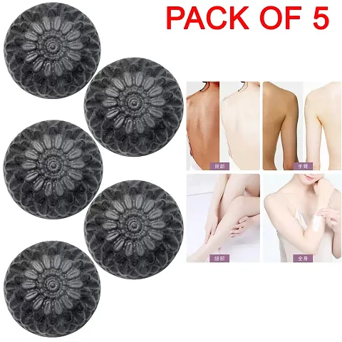 Activated Charcoal Bath Soap (Pack Of 5,10)