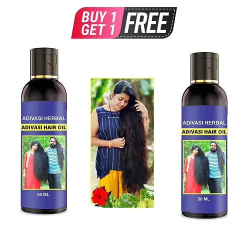 Adivasi Pure Ayurvedic Hair Treatment Herbal Hair Oil For Men And Women For Hair Growth Multipack