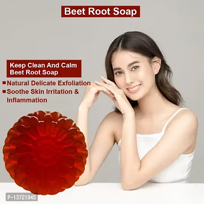 Premium Fragrance-Free Beetroot Soap For A Clean Scent 100Gm Pack Of 1