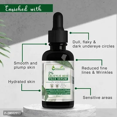 2% Salicylic Acid Face Serum for Acne Marks, Blemishes  Oil Balancing with Zinc | Skin Clarifying Anti Acne Serum for Oily  Acne Prone Skin | 30ml-thumb2