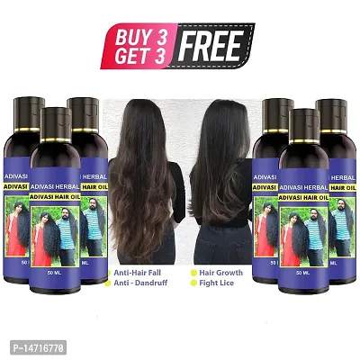 Adivasi Herbal Premium quality hair oil for hair Regrowth (Pack of 1) Hair Oil  (50 ml) BUY 3 GET 3 FREE