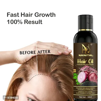 Red Onion Oil Help For Rapid Hair Growth,Anti Hair Fall,Split Hair And Promotes Softer And Shinier Hair 50Ml, For Man And Women Buy 1 Get 1 Free-thumb3