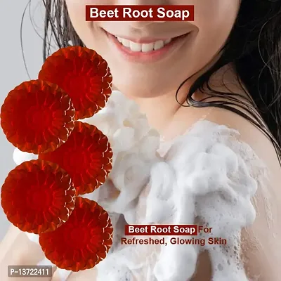 Premium Rejuvenating Beetroot Bath Soap 100Gm Pack Of 5