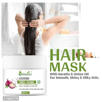 Protein Hair Mask For Hairfall Control, Frizzy Hair Cream, Color Damaged Hair Repair  Growth With Keratin, Biotin, Argan, Onion, Tea Tree  Coffee, 200 gm-thumb4