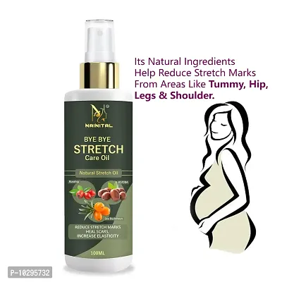 Nainital Unique Repair Stretch Marks Removal - Natural Heal Pregnancy Breast, Hip, Legs, Mark Oil 100 Ml