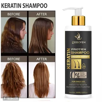 Keratin Smooth Shampoo, With Keratin And Argan Oil For Smoother And Shinier Hair - 200 Ml