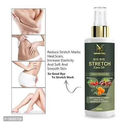 Nainital Present Repair Stretch Marks Removal - Natural Heal Pregnancy Breast, Hip, Legs, Mark Oil 100 Ml