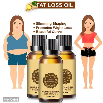 Ginger Essential Oil | Ginger Oil Fat Loss | Essential Oil 300 % Pure  Natural Best for Hair Nourishing, Breast Toning, Weight loss (40ML) (PACK OF 3)