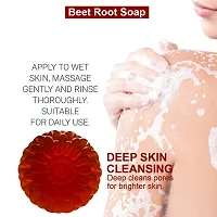 Premium Deep Cleansing Beetroot Soap 100Gm Pack Of 4-thumb1