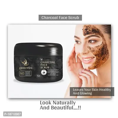 Trendy Charcoal Face Scrub - Dead Skin Remover And Provides Clear Skin - Sles And Paraben Free Scrub