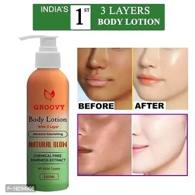 3 Layers Body Lotion - Ultra Light Hydration - No Mineral Oil, Parabens, Silicones,