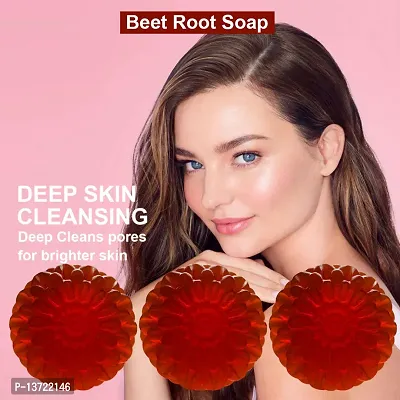 Premium Neem And Beet Root Soap For Purified Skin 100Gm Pack Of 3