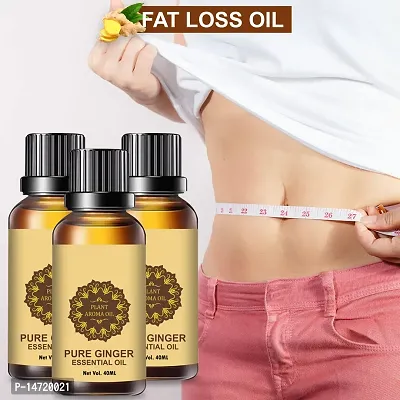 Ginger Essential Oil | Ginger Oil Fat Loss | Premium Burning Oil for Women/Men fat loss oil for women, (40ML) (PACK OF 3)