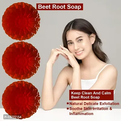 Premium Cedarwood And Beet Root Soap For Earthy Fragrance 100Gm Pack Of 3-thumb0