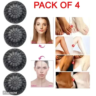 Charcoal Soap For Women Skin Whitening Acne , Blackhead ,- Pack Of 4, 100 Grams Each-thumb0
