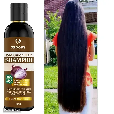 Onion Hair Shampoo For Long Hair, Hair Growth Women And Men Hair Shampoo 100 Ml