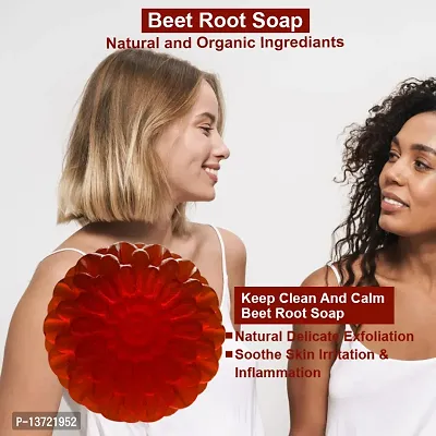 Premium Acne-Fighting Beetroot Soap For A Clearer Look 100Gm Pack Of 1