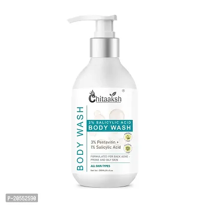 2% Salicylic Acid Daily Exfoliating Body Wash To Prevent Body ACNE  Cleanse Skin, with Salicylic Acid, Glycolic Acid  PENTAVITIN? - 250ml