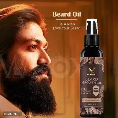 NAINITAL  Advanced Beard Growth Oil For Men (SLS  Parabean Free) Hair Oil (50 ml) Hair Oil  (50 ml)-thumb0