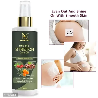 NAINITAL present Repair Stretch Marks Removal Cream - Natural Heal Pregnancy Breast, Hip, Legs, Mark OIL 100mL (pack of 1) 100ML-thumb0