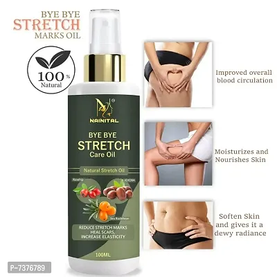 NAINITAL Organics Stretch Mark Oil - Scars, Stretch Mark, Ageing, Uneven Skin T