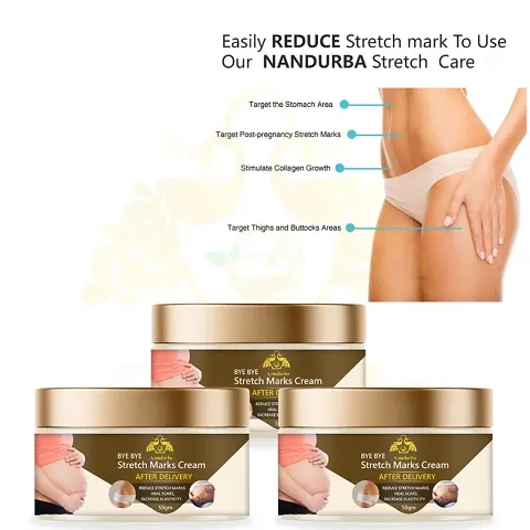 Stretch Marks Cream To Reduce Stretch Marks And Scars 50gm (Pack Of 3)