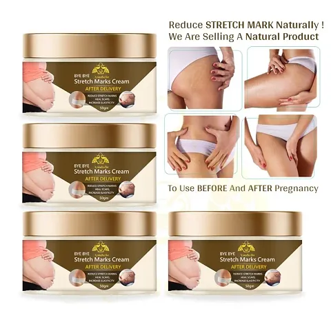 Stretch Marks Cream To Reduce Stretch Marks And Scars 50gm (Pack Of 4)