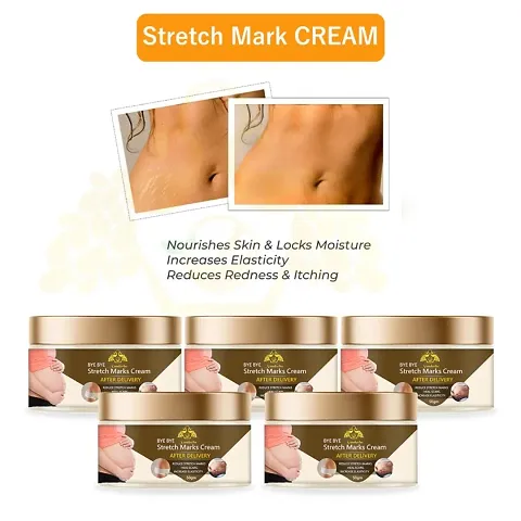Stretch Marks Cream To Reduce Stretch Marks And Scars 50gm (Pack Of 5)