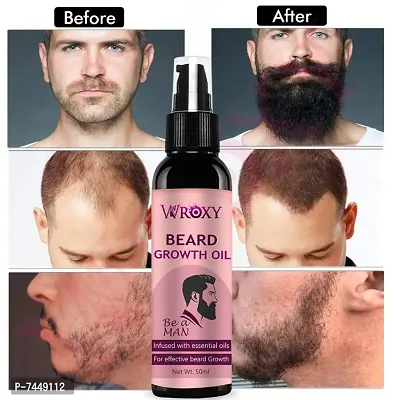 Beard Growth Oil For Men Fast Growth Advanced Pack Of 1 Beard Care Beard Oil-thumb0