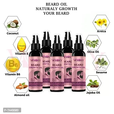 Beard Growth Oil For Men Fast Growth Advanced (PACK OF 5)-thumb0