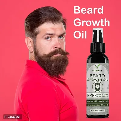 Beard Growth Oil- For Stimulating fast Beard Growth Hair Oil-thumb0